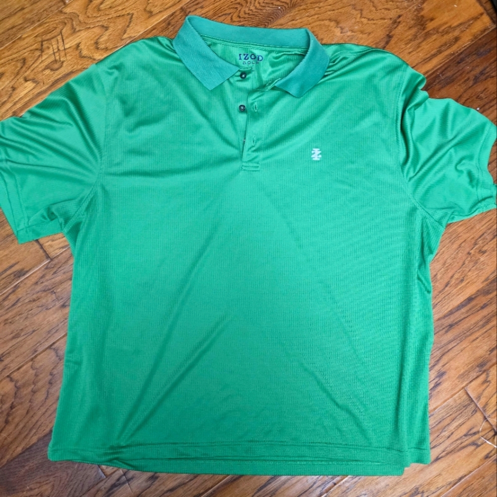 IZOD Men's Green Polo Shirt xxl